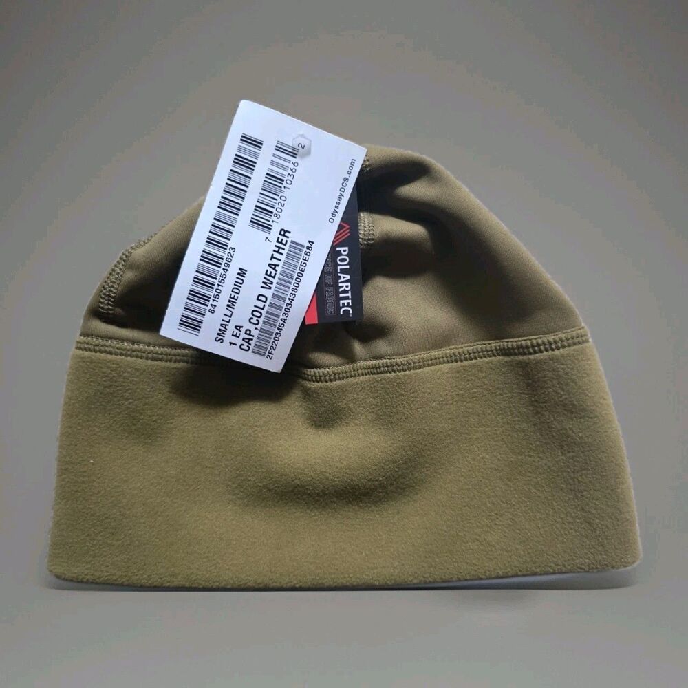 Polartec USMC COYOTE BROWN MICRO FLEECE CAP BEANIE HAT L/XL Outdoor Winter NWT